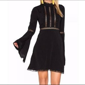 For Love & Lemons Willow Bell Sleeve Dress